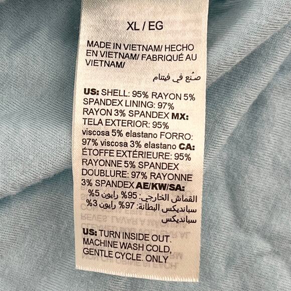 WHBM light blue twist front sleeveless top White House Black Market - Picture 7 of 7